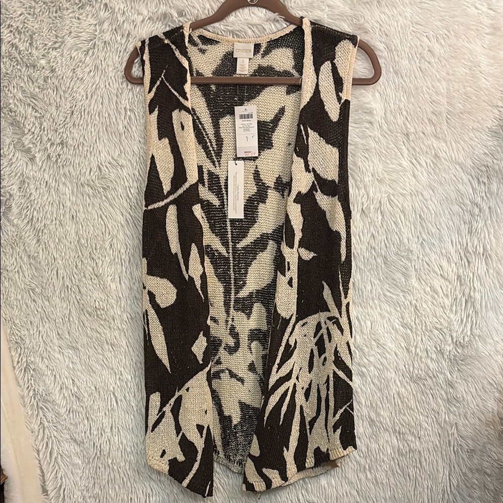 NWT Chicos Knit Sweater Vest Size Medium - Picture 2 of 8
